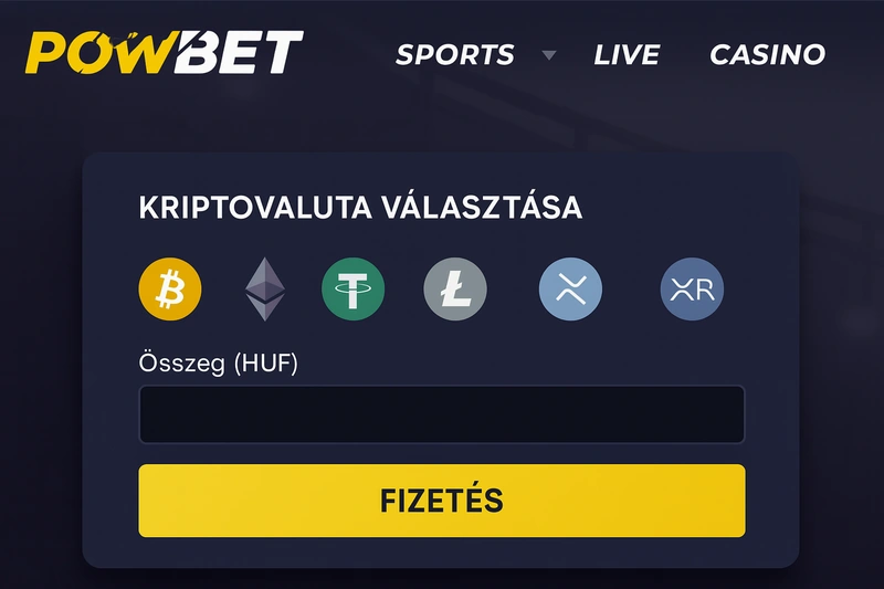 powbet crypto page