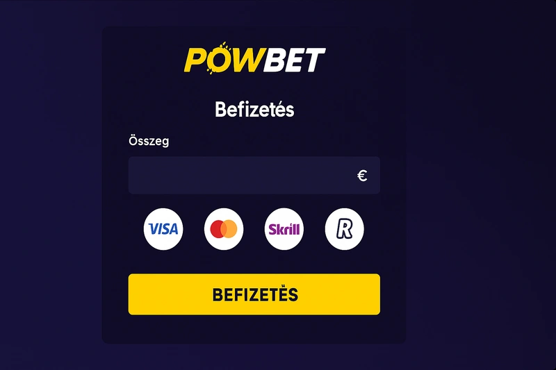 powbet deposit page